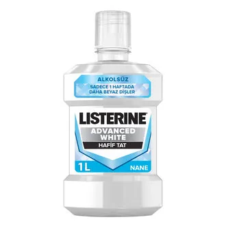 Lısterıne Advanced Whıte Mıld Ağız Bakım Suyu 1L