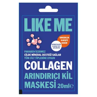 Like Me Collagen Arındırıcı Kil Maskesi 20Ml