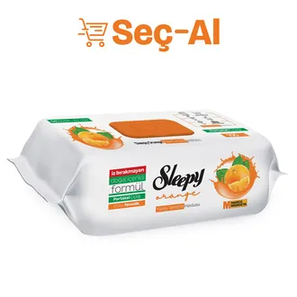 Sleepy Yüzey Temizlik Havlusu Portakal 100'lü