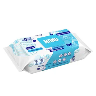 Nano Yüzey Temizlik Havlusu Beyaz Sabun 100'lü