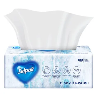 Selpak El Yüz Havlusu 100'lü