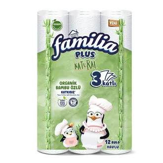 Familia Plus Natural Havlu 12'li