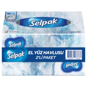 Selpak El Yüz Havlusu 2 x 80'li