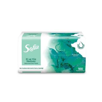 Sofia El ve Yüz Havlusu 100'lü