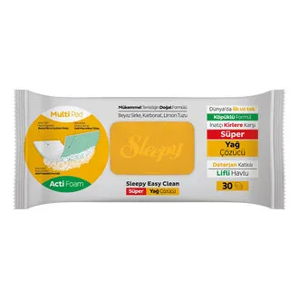 Sleepy Yağ Çözücü Yüzey Temizlik Havlusu 30'lu