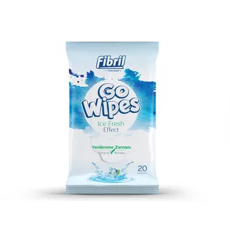 Fibril Go Wipes Nane Ferahlığı Islak Cep Mendili 20'li