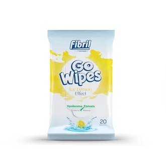 Fibril Go Wipes Islak Mendil Limon Ferahlığı 20'li