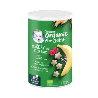 Gerber Organik Pirinçli Buğdaylı Kraker 35 G