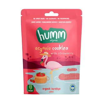 Humm Organik Çilekli Kurabiye 55 G