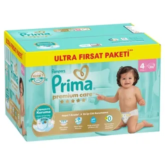 Prima Bebek Bezi Premium Care 4 Beden Maxi Ultra Fırsat Paketi 9-14 kg 84 Adet