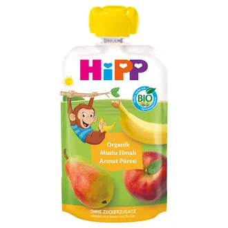 Hipp Organik Muzlu Elmalı Armut Püresi 100 G