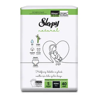 Sleepy Natural Külot Bez 5 No Junior 11-18 Kg 40'lı