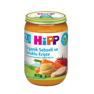 Hipp Organik Sebzeli Tavuklu Erişte 220 G