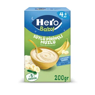 Hero Baby Sütlü Muzlu Pirinçli Ek Besin 200 G