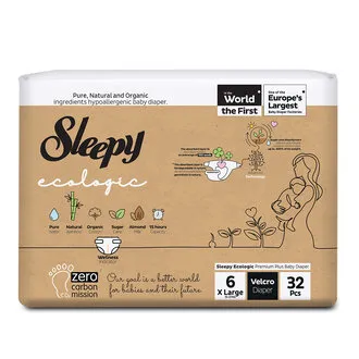 Sleepy Ecologıc Bebek Bezı 6 Beden Xl 15-27 Kg 32'Lı