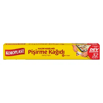 Koroplast Pişirme Kağıdı Hazır Kesilmiş 32'li