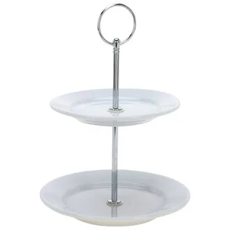 Koopman Porselen 2 Katlı Servis Tabağı