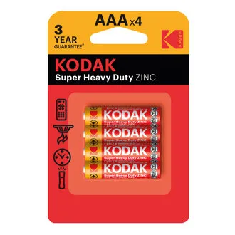 Kodak Çinko Karbon İnce Pil Blister AAA 4'lü