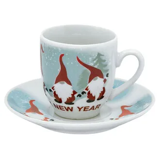 Touch Me Yılbaşı Desenli Tekli Fincan