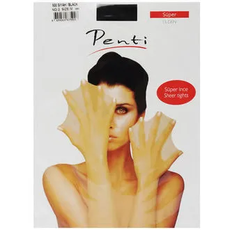 Penti Süper İnce Külotlu Çorap 15 Den 500 Siyah No:2 Size:M