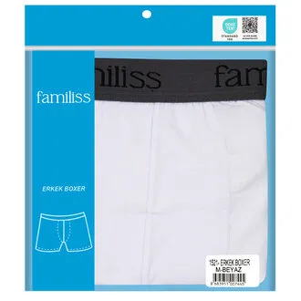 Familiss Erkek Boxer S Beyaz