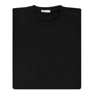 Bella Dossi Siyah Kadın Bisiklet Yaka Sweatshirt S