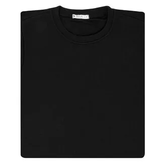 Bella Dossi Siyah Kadın Bisiklet Yaka Sweatshirt L