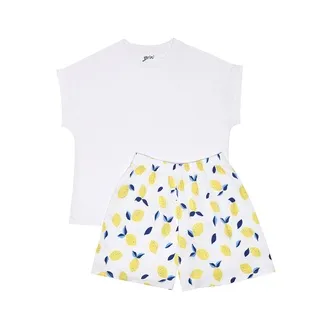 Brix Kadın Dublekol Baskılı Pijama Takımı XL