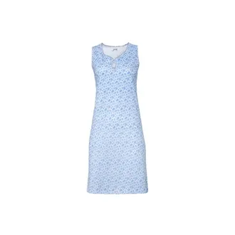 Brix Kadın Baskılı Gecelik Mavi M