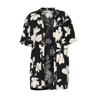 S Design Çiçek Desenli Kimono Bluz M