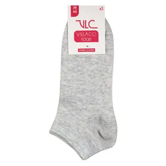 Vlc Kadın Renklı Patik Çorap 3'lü 36-40