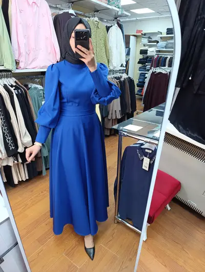 Balon kol elbise👗